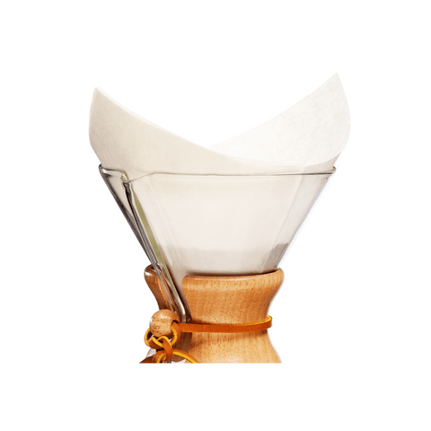 Chemex Bonded Pre-Folded FS-100 Filter Circles  (for the Chemex 6-Cup/ 8-Cup/10-Cup Pour-Over Glass Coffee Maker) - The Concentrated Cup