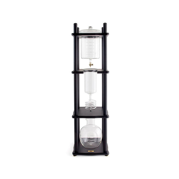 25 Cup Cold Drip Maker Straight Black Wood Frame