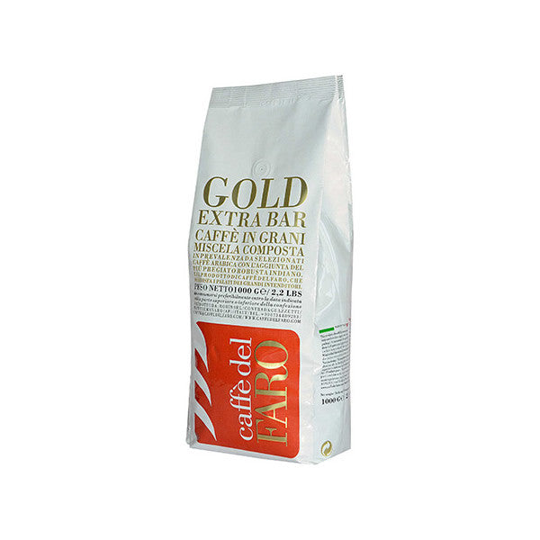 Caffe Del Faro Gold Extra Bar Roasted Coffee Beans - case of 6 x 1 kg bags - The Concentrated Cup