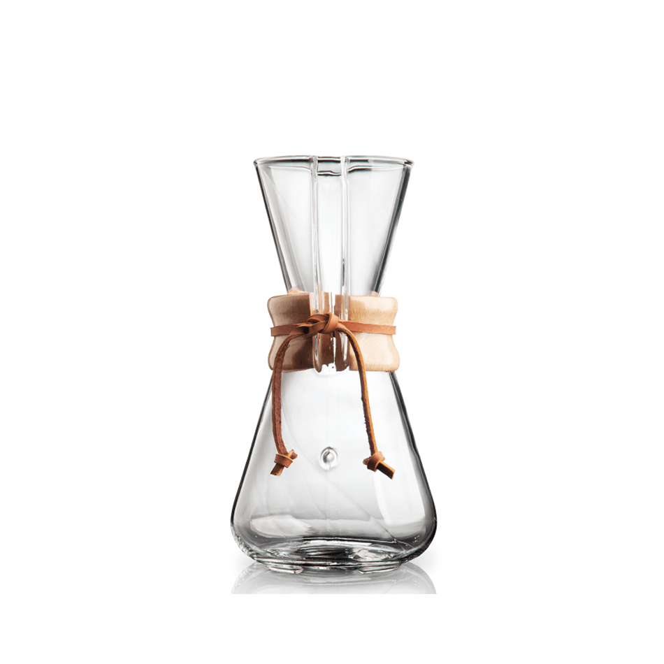 Chemex 3Cup PourOver "Classic" Series Glass Coffee Maker The