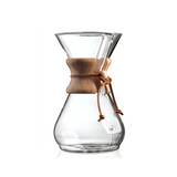 Chemex 8-Cup Pour-Over "Classic" Series Glass Coffee Maker - The Concentrated Cup