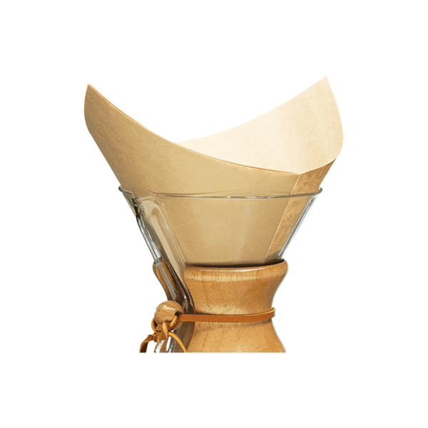 Chemex Bonded Pre-Folded FSU-100 Filter Circles  (for the Chemex 6-Cup/ 8-Cup/10-Cup Pour-Over Glass Coffee Maker) - The Concentrated Cup