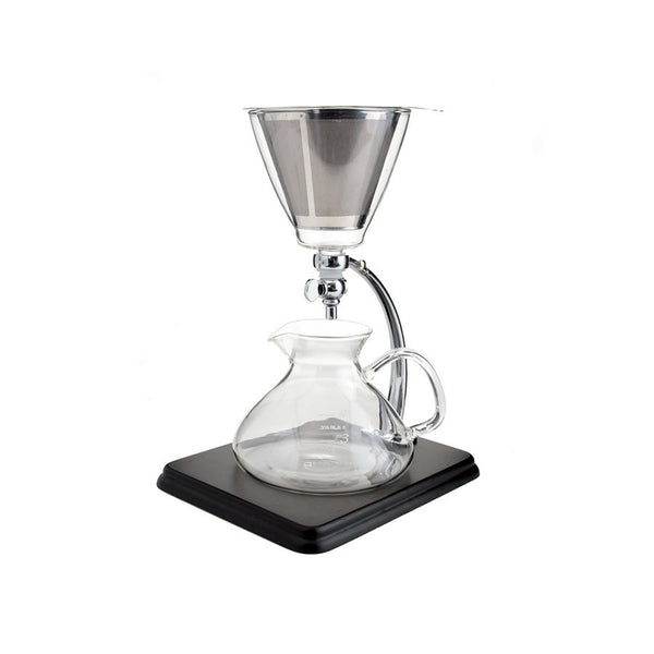 Silverton Coffee/ Tea Dripper w Black Wood & Stainless Station & Cone Filter - The Concentrated Cup